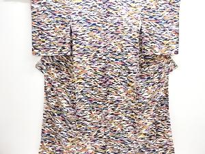 未使用品　笹模様小紋着物